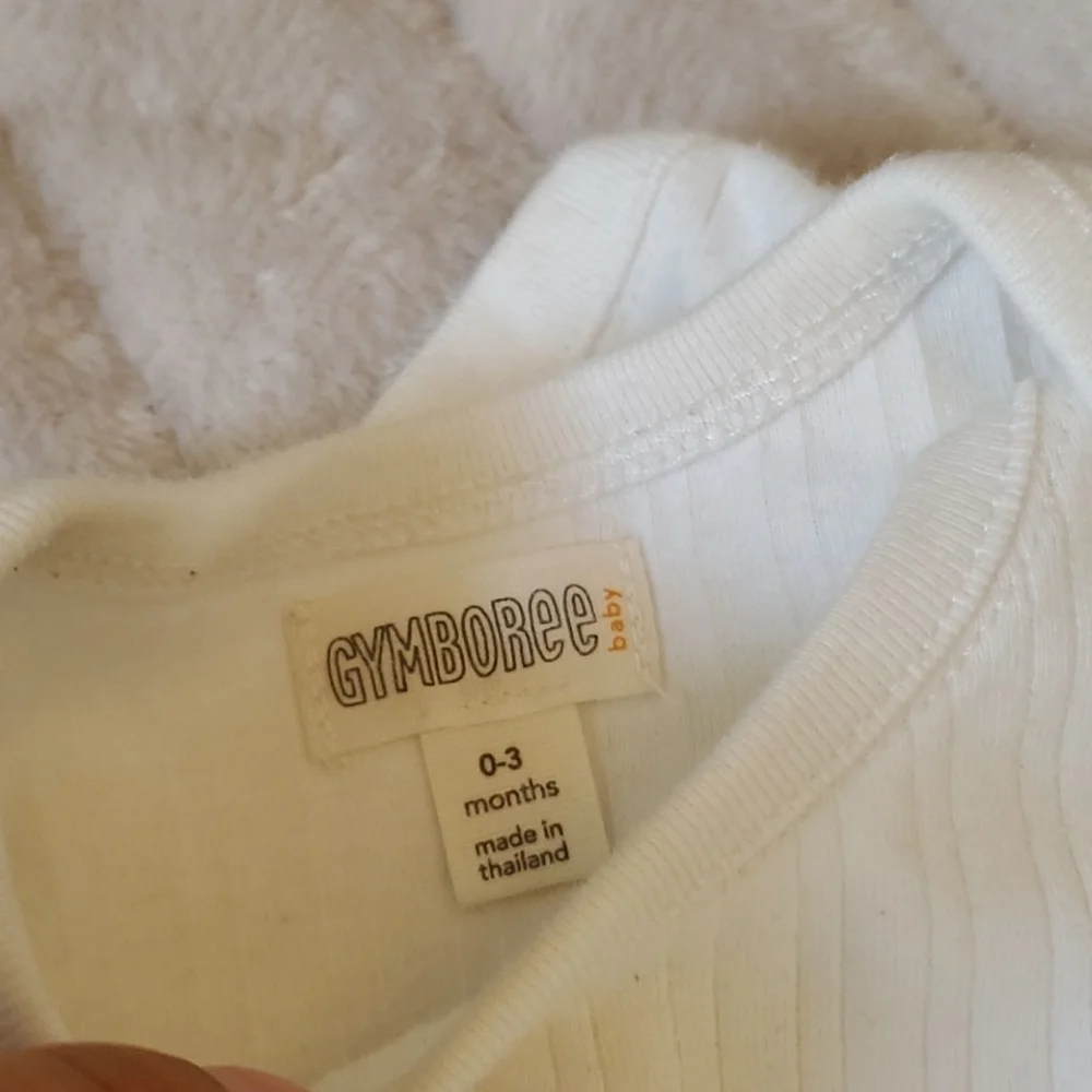 Gymboree white onesie & pant set